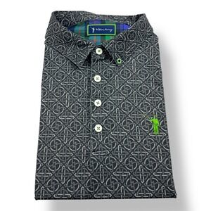 William Murray Golf Polo Mens Large Gray Celtic Knot Performance Short Sleeve L